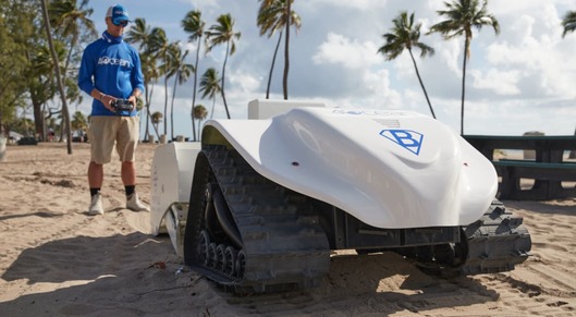 This beach-cleaning robot sifts sand for the tiny plastics that humans miss card