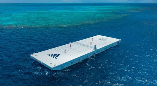 Game, set, match – adidas is taking the court to the ocean for its new collection with Parley Ocean Plastic card