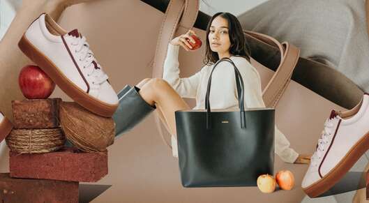 Why apple leather is the latest vegan trend in luxury bags and shoes card