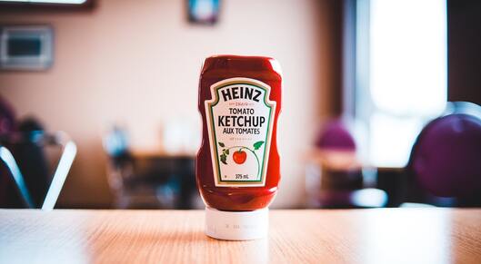 Heinz is working on a ketchup bottle made from wood pulp card