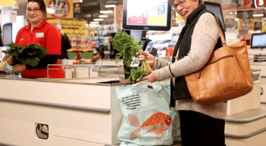 Coles rolls out customer shopping bags made from marine waste card